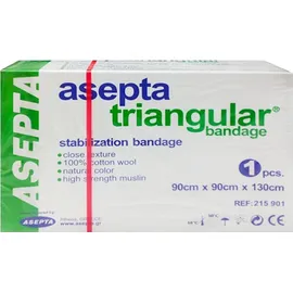 Asepta Triangular Bandage Τριγωνικός επίδεσμος 90 x 90 x 130cm 1τμχ