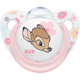 NUK Disney Classics Bambi Trendline Ροζ Πιπίλα σιλικόνης 0-6 m1τμχ