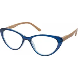 EyeLead Γυαλιά Διαβάσματος Unisex Μπλε Πεταλούδα με ξύλινο βραχίωνα Κοκκάλινα 0.75 (205)