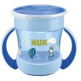 NUK Mini Magic Cup με χείλος και καπάκι Μπλε 6+m 160ml