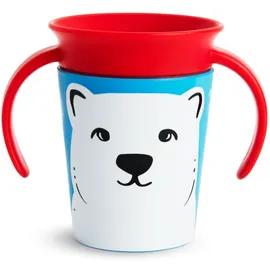 Munchkin Miracle 360° Trainer Cup 6m+ Polar Bear Εκπαιδευτικό Κύπελλο με Λαβές Πολική Αρκούδα, 177ml