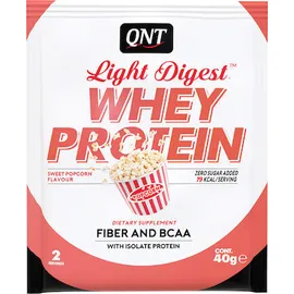 QNT Light Digest Whey Protein - Εύπεπτη πρωτεΐνη χαμηλή σε λακτόζη- 40gr- Ποπ κόρν