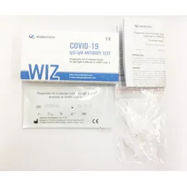 Wiz Biotech Rapid Test αντισωμάτων IgG/IgM κορωνοϊού Covid-19 ατομική συσκευασία 1τμχ