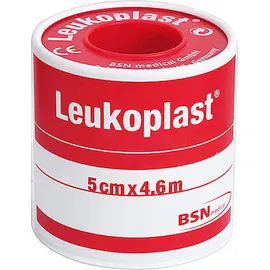 Leukplast 4.60m x 5cm Αυτοκόλλητη Επιδεσμική Ταινία από Μετάξι