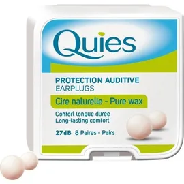 Pharmaq Quies Earplugs Pure Wax Ωτοασπίδες μιας Χρήσης από Φυσικό Κερί, 8 ζευγάρια