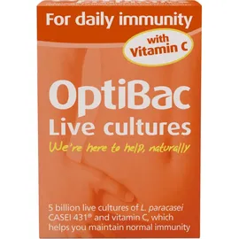 Optibac Probiotics Vitamin C Συμπλήρωμα Διατροφής Για Το Ανοσοποιητικό 30 Κάψουλες