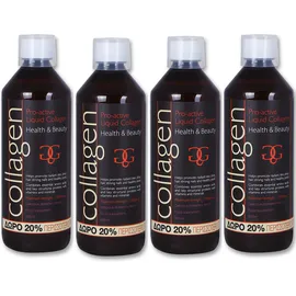 COLLAGEN Pro Active Liquid  με γεύση Φράουλα (4τεμάχια) 4x600ml