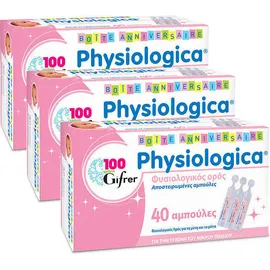 Physiologica Promo Pack 3 Tεμάχια Φυσιολογικός Ορός 3x40x5ml