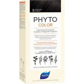 Phyto Phytocolor Μόνιμη Βαφή Μαλλιών Νο 3 Καστανό Σκούρο 50ml