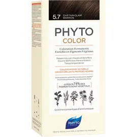 Phyto Phytocolor Μόνιμη Βαφή Μαλλιών Νο 5.7 Καστανό Ανοιχτό Μαρόν 50ml