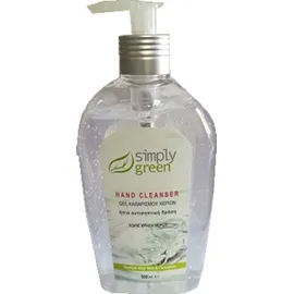 Simply Green Hand Cleanser Gel  – Αντισηπτικό Τζελ Χεριών Με Αλόη & Γλυκερίνη 500ml