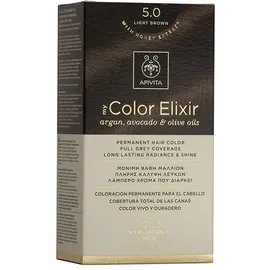 Apivita My Color Elixir Μόνιμη Βαφή Μαλλιών 5.0 ΚΑΣΤΑΝΟ ΑΝΟΙΧΤΟ
