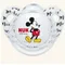 Εικόνα 1 Για Nuk Disney Mickey Ψευδοθήλαστρο Σιλικόνης Άπσρη 0-6m