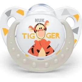 NUK Ψευδοθήλαστρο Disney Σιλικόνης με Κρίκο Τιγρης Ασπρη 0-6 μηνών
