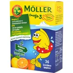 Moller`s Omega 3 για Παιδιά 36 ζελεδάκια Πορτοκάλι Λεμόνι