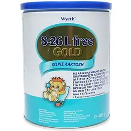 S26 Lactose Free Gold Γάλα από τη Γέννηση για Βρέφη με Δυσανεξία στη Λακτόζη, 400gr