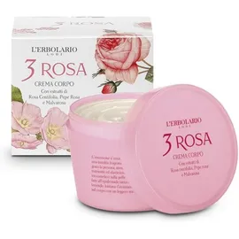 L`ERBOLARIO 3 Rosa Body Cream-Κρεμα Σωματος 200ml