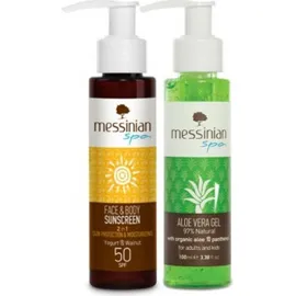 MESSINIAN SPA FACE & BODY SPF 50 2 IN 1 + ALOE VERA FREE