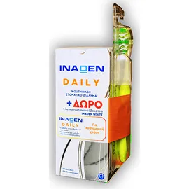 Inaden Daily Mouthwash 500ml + ΔΩΡΟ Λευκαντική Οδοντόβουρτσα