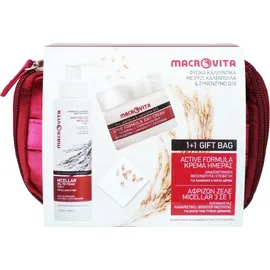 MACROVITA Micellar Gel to Foam 3 in 1, 100ml & Active Formula Day Cream Normal/Combination Skin 40ml 1+1 Δώρο