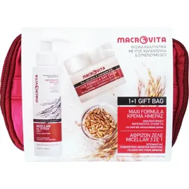 MACROVITA Micellar Gel to Foam 3 in 1, 100ml & Maxi Formula Day Cream Dry/Dehydrated Skin 40ml 1+1 Δώρο