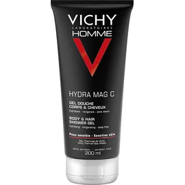 Vichy Homme Hydra Mag-C Shower Gel, Ανδρικό Αφρόλουτρο Μαλλιών και Σώματος για Ευαίσθητη Επιδερμίδα 200ml