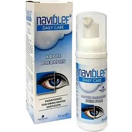 Novax Naviblef Daily Care, Αφρός Βλεφάρων για Καθαρισμό των Οφθαλμικών Εκκρίσεων 50ml