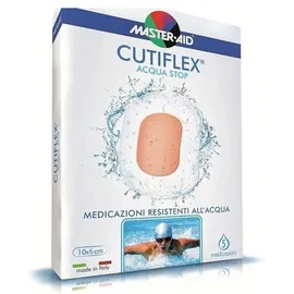 Master Aid Cutiflex 10x6, Αυτοκόλλητες Αδιάβροχες Γάζες 5τεμ