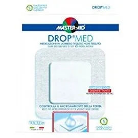 Master Aid Drop Med (12,5x12,5cm) , Αντικολλητικές Αυτοκόλλητες Γάζες 5τμχ