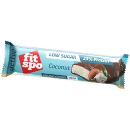 Fit Spo Active 33% Protein Coconut, Μπάρα Πρωτεΐνης με Γεύση Καρύδα 2x30g