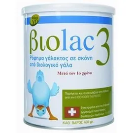 Biolac 3 Βιολογικό Γάλα Από τον 11 Μήνα 400gr