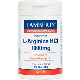 Lamberts L-Arginine HCI 1000mg 90 ταμπλέτες