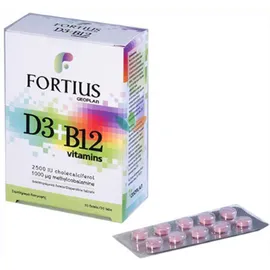 Geoplan Nutraceuticals Fortius D3 2500iu & B12 30tabs