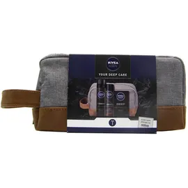 Nivea Men Your Deep Care Set Nivea Men Deep Αφρός Ξυρίσματος 200ml & Nivea Men Deo Deep Espresso Spray Ανδρικό 150ml & Nivea Men Deep After Shave Lotion 100ml