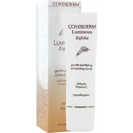 COVERDERM Luminous Exfolia, Whitening Scrub, Scrub Προσώπου με Βαθιά Απολεπιστική Δράση και Καταπολέμησης των Πανάδων και των Κηλίδων του Δέρματος, 50ml