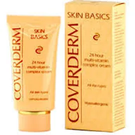 COVERDERM Skin Basics Cream 24H, Πολυβιταμινούχος Κρέμα που Καλύπτει Όλες τις Βασικές Ανάγκες της Επιδερμίδας όλο το 24ωρο, 50ml