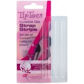 Vican Carnation TipToes Invisible Gel Strap Strip Ειδικά Σχεδιασμένα για να Εφαρμόζουν στα Λουράκια από τα Πέδιλα , 4 Τεμάχια