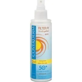 COVERDERM Filteray Body Plus Spray SPF50+, Αντιηλιακό Spray σώματος & After Sun, 150ml
