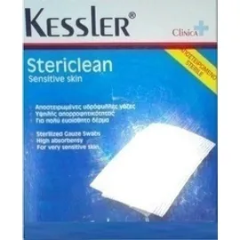 Kessler Stericlean Αποστειρωμένες Υδρόφυλλες Γάζες 36x40 cm (10 Γάζες)