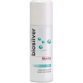 BRADEX Biosilver (125ml) Ειδικό επουλωτικό Spray για ανοιχτές πληγές & τραύματα