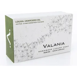 VALANIA Σαπούνι Λουίζα και Σταφυλοκουκουτσέλαιο Με Τονωτική Αίσθηση Φρεσκάδας Και Εξισορροπητικές Ιδιότητες, 120g