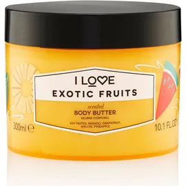 I LOVE Cosmetics Exotic Fruit Body Butter Κρέμα σώματος για ανανέωση και βαθιά ενυδάτωση με αρώματα Εξωτικών Φρούτων για Απαλή & Μεταξένια Επιδερμίδα 300ml (1 τε