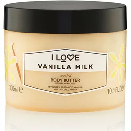 I LOVE Cosmetics Vanilla Milk Body Butter Κρέμα σώματος για ανανέωση και βαθιά ενυδάτωση με αρώματα Βανίλιας και Φρούτων για Απαλή & Μεταξένια Επιδερμίδα 300ml (