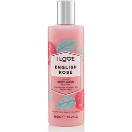 I LOVE Cosmetics English Rose Body Wash Αφρόλουτρο με Εκχυλίσματα Τριαντάφυλλου και Φρούτων 360ml (1 τεμάχιο)