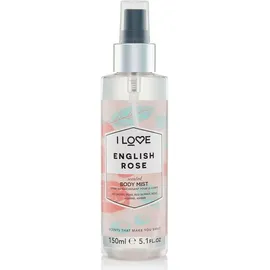 I LOVE Cosmetics English Rose Body Mist Spray άρωμα σώματος με αρώματα Τριαντάφυλλου και Φρούτων για όλες τις ώρες 150ml (1 τεμάχιο)