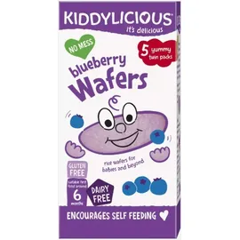 KIDDYLICIOUS ΡΥΖΟΓΚΟΦΡΕΤΑ ΜΥΡΤΙΛΟ Blueberry Wafers, κατάλληλα από τον 6ο Μήνα, 20gr