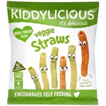 KIDDYLICIOUS Veggie Straws Καλαμάκια Λαχανικών, κατάλληλα από τον 9ο Μήνα, 12gr