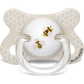 SUAVINEX FUSION Πιπίλα Physio Θηλή Σιλικόνης BEE White 2-4M code 10 304880