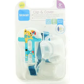 MAM Clip it! Κορδέλα στήριξης πιπίλας για Μωρά 0+ Μηνών Code 313 Blue