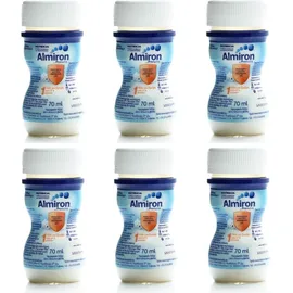 Almiron 1 με Pronutra Γάλα (x6 τμχ) σε Υγρή Μορφή για Βρέφη 0-6 Μηνών (Πλαστικό φιαλίδιο 70ml), συσκευασία 6 τεμαχίων